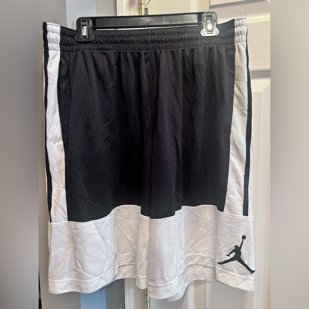 Black and White Athletic Shorts